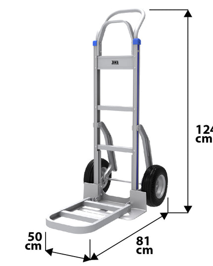 CARRO ALUM. BANDEJA PLEGABLE 200 kg (Modelo: FW-200)