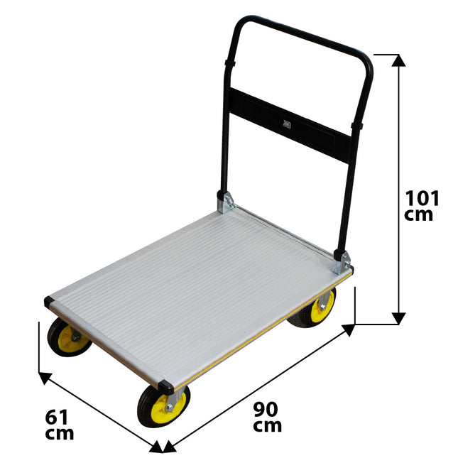 CARRO ALUM. MANGO ABAT. P. 200 kg (Modelo: FW-90E)