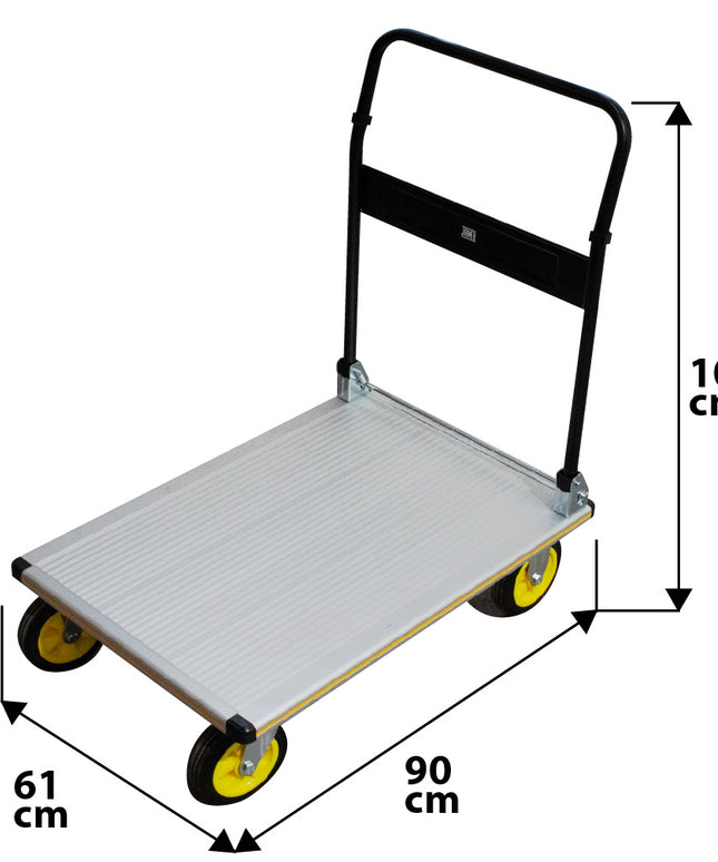 CARRO ALUM. MANGO ABAT. P. 200 kg (Modelo: FW-90E)