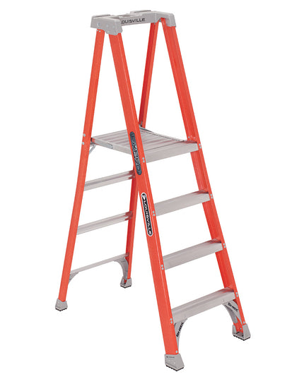 ESCALERA F. VIDRIO TIJERA PLATAFORMA  1.22 m (Modelo: FXP1704)