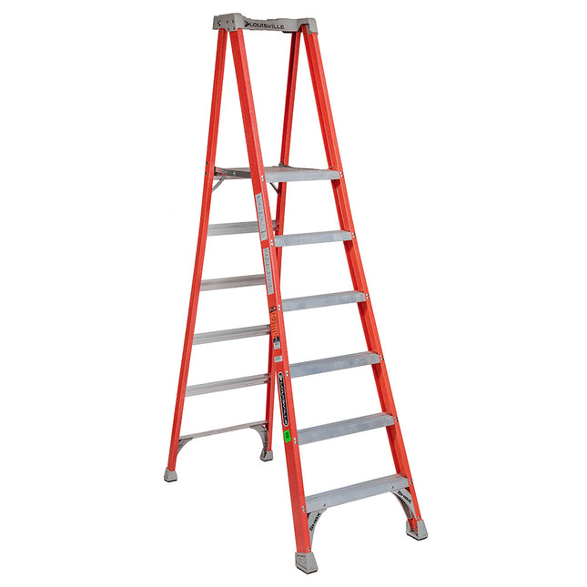 ESCALERA F. VIDRIO TIJERA PLATAFORMA  1.82 m (Modelo: FXP1706)