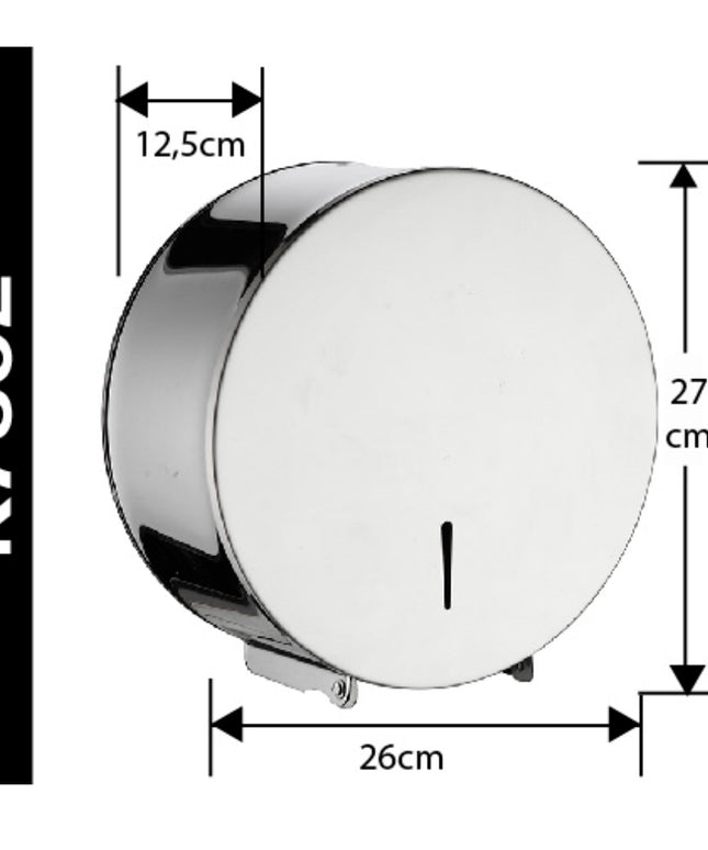 DISPENSADOR DE PAPEL HIGIENICO ACERO INOX (Modelo: K7602)