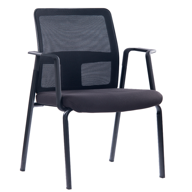 SILLA VISITA OFICINA BASE METÁLICA (Modelo: KB-5816)