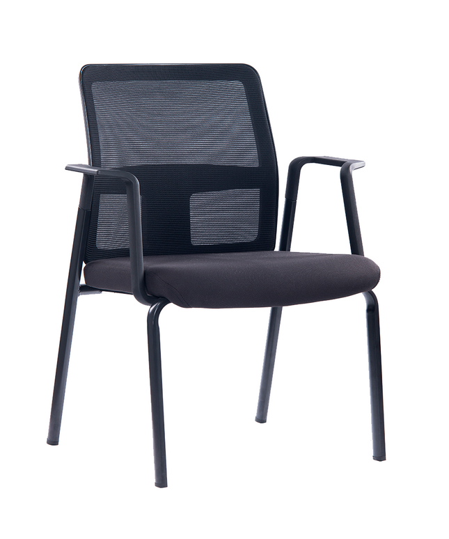 SILLA VISITA OFICINA BASE METÁLICA (Modelo: KB-5816)