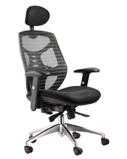 SILLA GERENCIAL BASE ALUMINIO - ERGONOMICA (Modelo: KB-8905A)