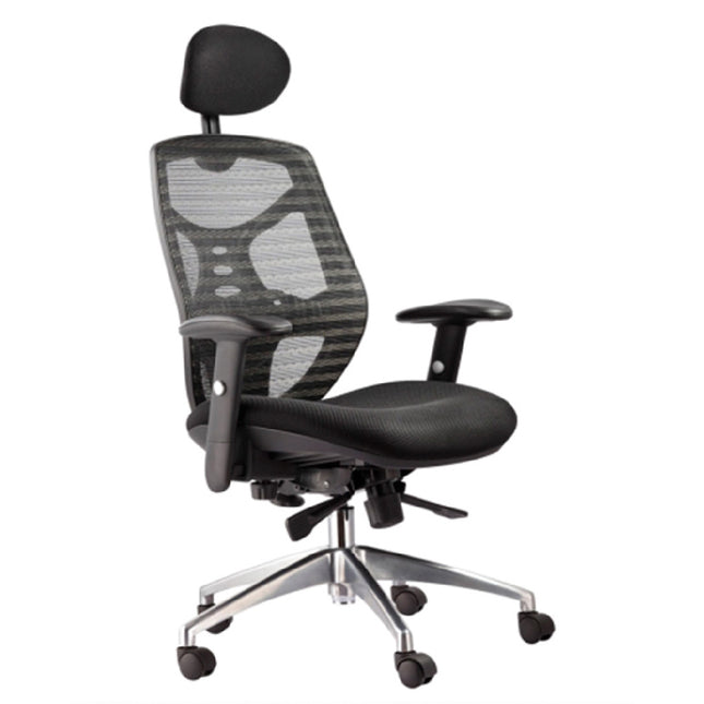 SILLA GERENCIAL BASE ALUMINIO - ERGONOMICA (Modelo: KB-8905A)