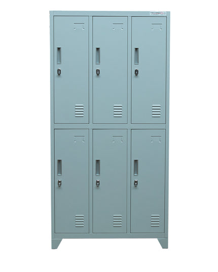 LOCKERS METALICO 6 CASILLEROS (Modelo: L300-2Q)