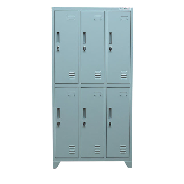 LOCKERS METALICO 6 CASILLEROS (Modelo: L300-2Q)