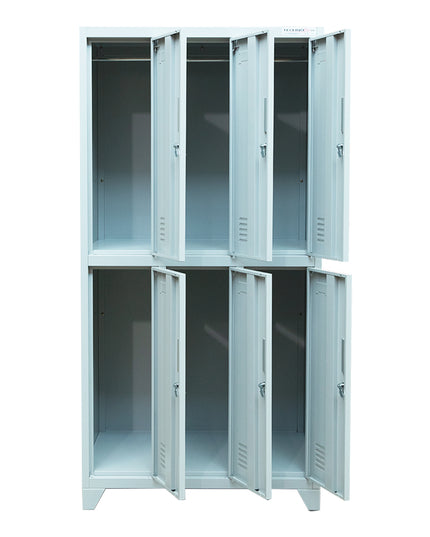 LOCKERS METALICO 6 CASILLEROS (Modelo: L300-2Q)