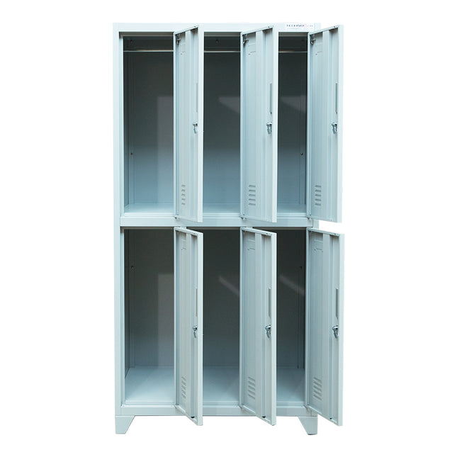 LOCKERS METALICO 6 CASILLEROS (Modelo: L300-2Q)