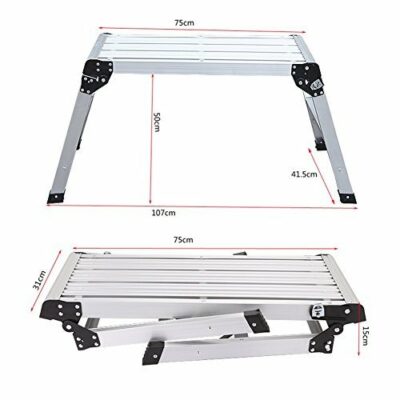 ESCALERA PLATAFORMA ALUMINIO (Modelo: EAP-80)