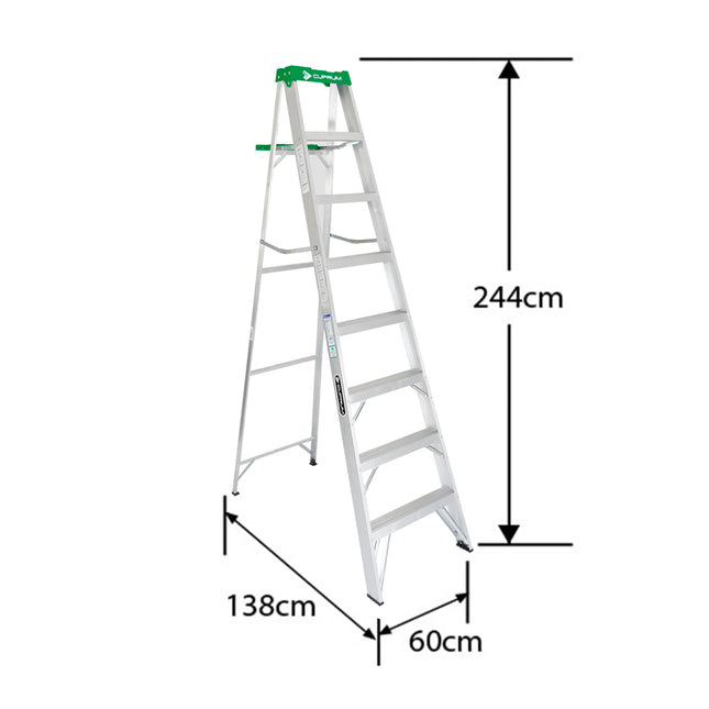 ESCALERA ALUMINIO TIJERA 2.44 M. (Modelo 2213-08)