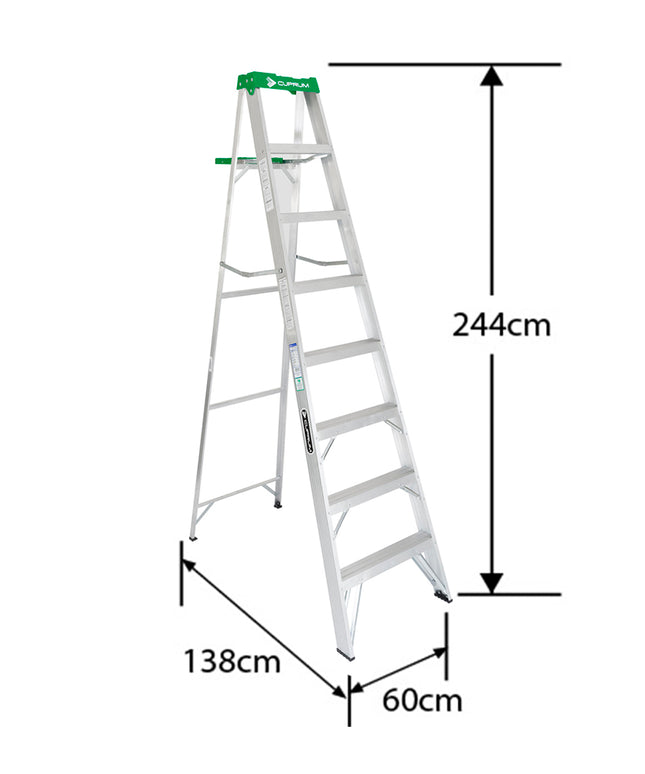 ESCALERA ALUMINIO TIJERA 2.44 M. (Modelo 2213-08)