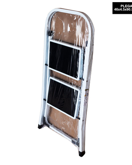 TABURETE ACERO 2 PELD COMPACTO (Modelo: TAB-02D)