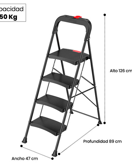PISO ESCALERA PLEGABLE 4P LUXURY (Modelo: TAB-04L)