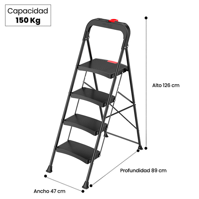 PISO ESCALERA PLEGABLE 4P LUXURY (Modelo: TAB-04L)