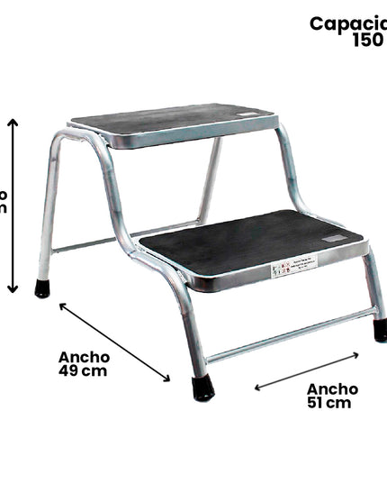 TABURETE CAMILLA CLINICO 2 PELDAÑOS (Modelo: TES-02)