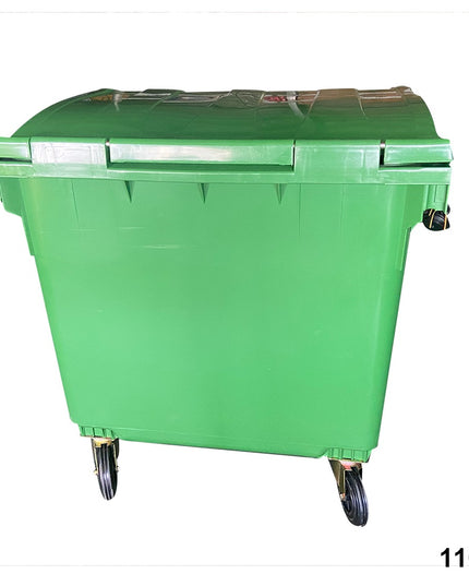 CONTENEDOR DE BASURA CON RUEDAS VERDE 1100 L (Modelo:AE-1100V)