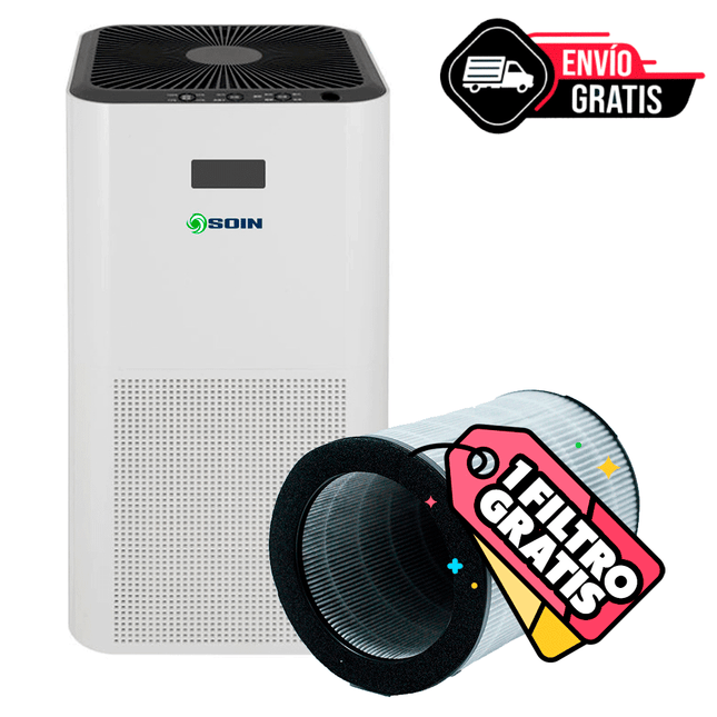 PURIFIICADOR DE AIRE 60M2 + FILTRO REPUESTO (Modelo: AF-13-PROMO)