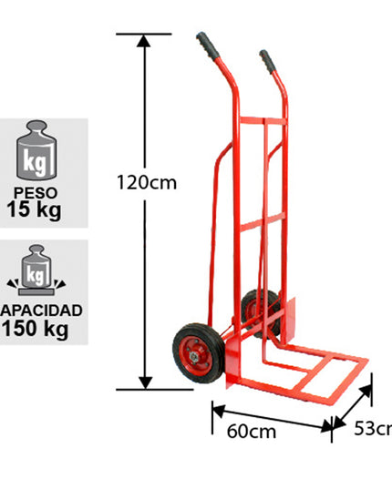 YEGUA ACERO MEDIO 150 KG.  (Modelo: FA-150)
