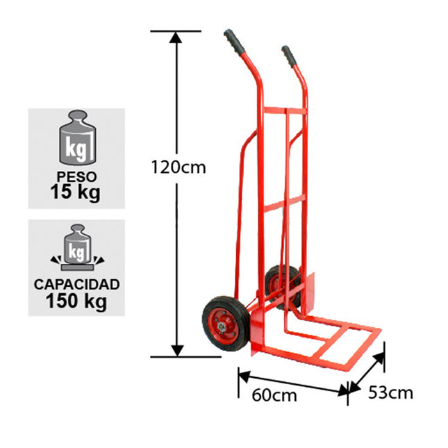 YEGUA ACERO MEDIO 150 KG.  (Modelo: FA-150)