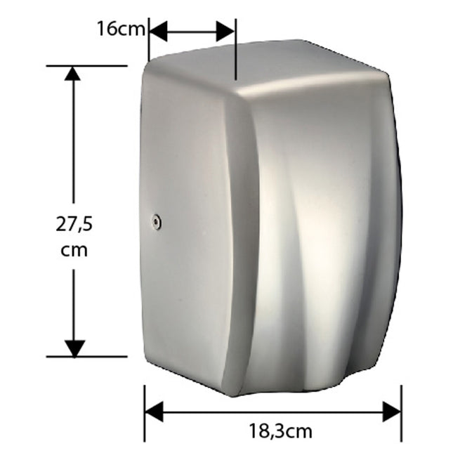 SECADOR DE MANOS ACERO INOX 1000W - 220V (Modelo: K2020)